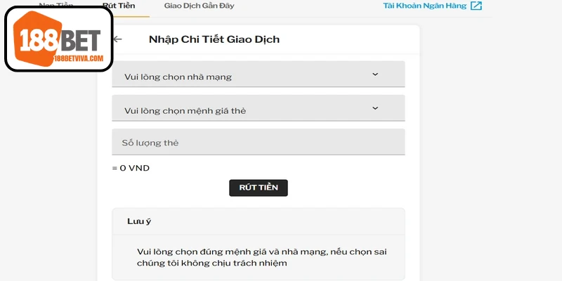 Mẹo rút tiền 188BET nhanh và an toàn