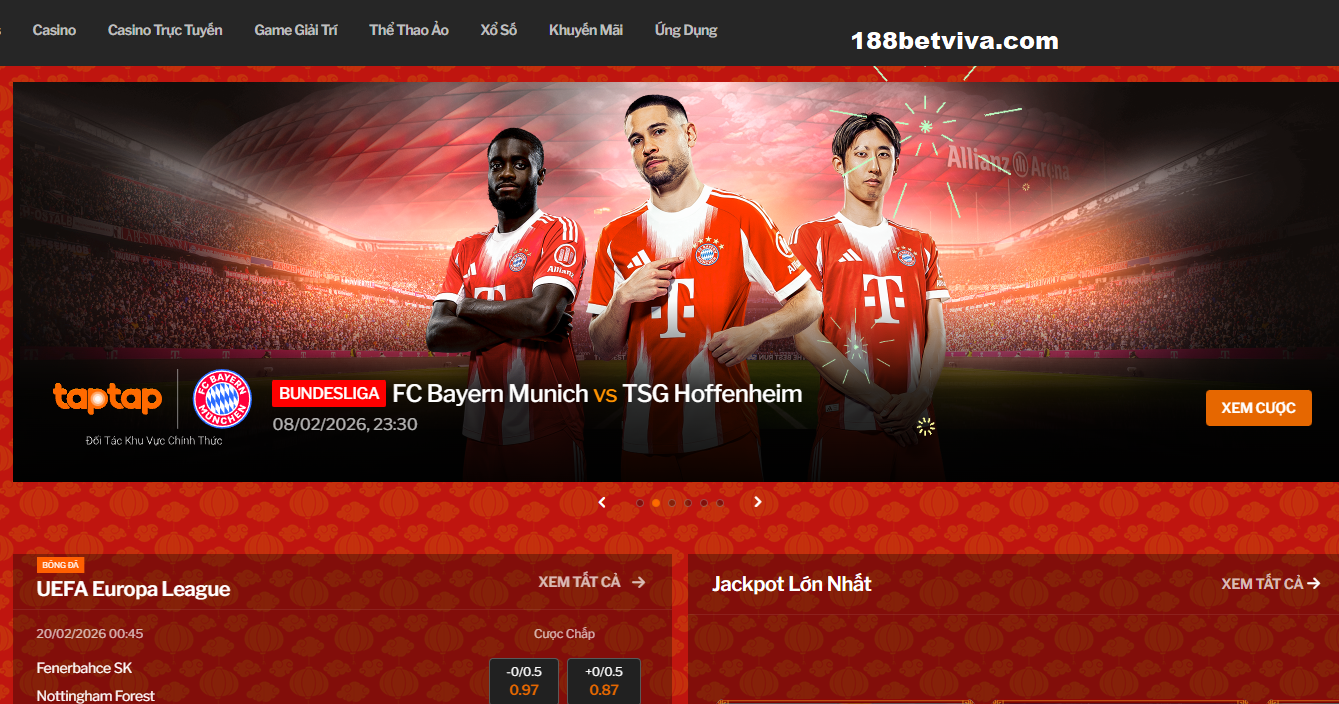 Trải nghiệm cá cược tại 188bet